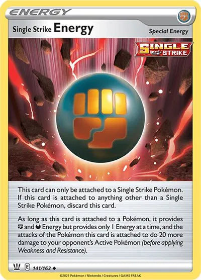 141/163 Single Strike Energy Reverse Holo - Battle Styles