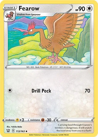 112/163 Fearow Reverse Holo - Battle Styles