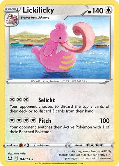 114/163 Lickilicky Reverse Holo - Battle Styles