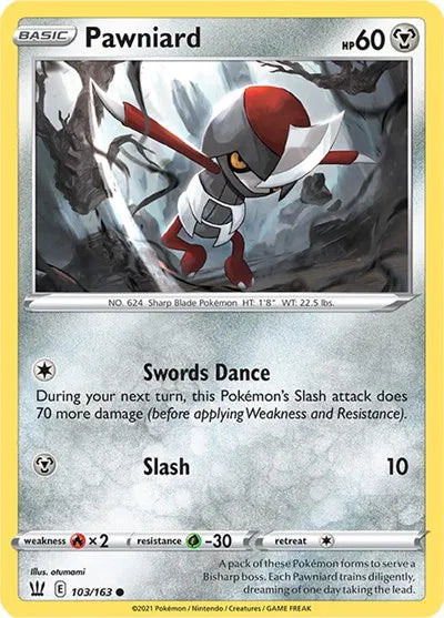 103/163 Pawniard Reverse Holo - Battle Styles