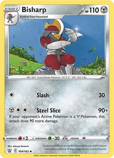 104/163 Bisharp Reverse Holo - Battle Styles