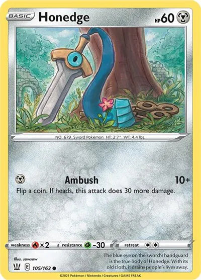 105/163 Honedge Reverse Holo - Battle Styles
