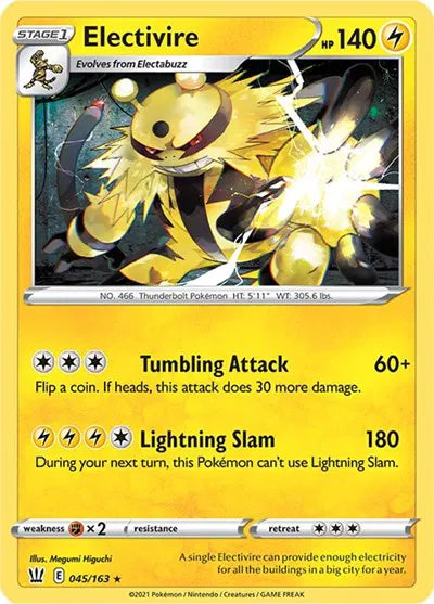 045/163 Electivire Reverse Holo - Battle Styles