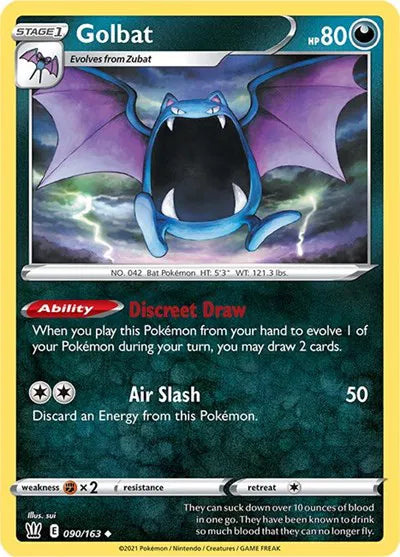 090/163 Golbat Reverse Holo - Battle Styles