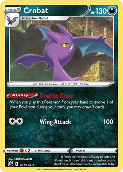 091/163 Crobat Reverse Holo - Battle Styles