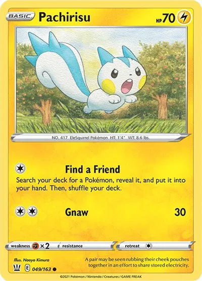 049/163 Pachirisu Reverse Holo - Battle Styles