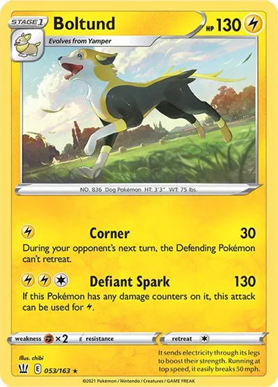 053/163 Boltund Reverse Holo - Battle Styles