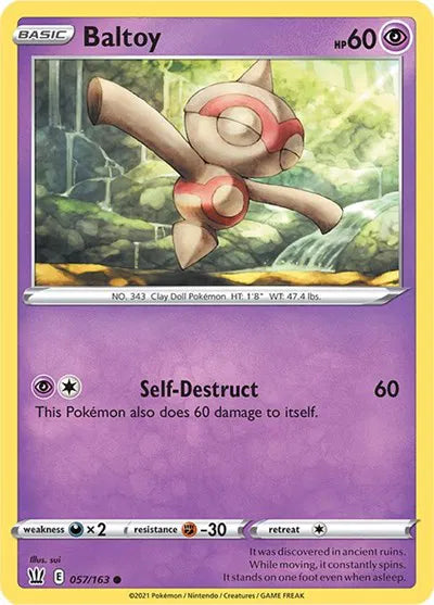 057/163 Baltoy Reverse Holo - Battle Styles