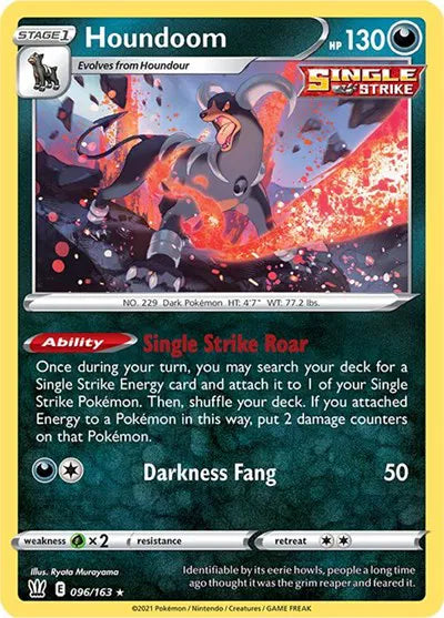 096/163 Houndoom Reverse Holo - Battle Styles