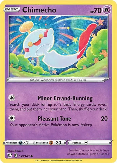 059/163 Chimecho Reverse Holo - Battle Styles