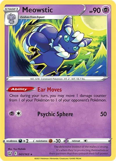 061/163 Meowstic Holofoil - Battle Styles