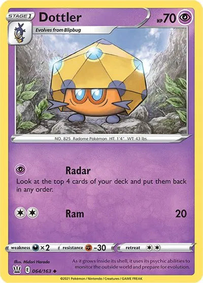 064/163 Dottler Reverse Holo - Battle Styles
