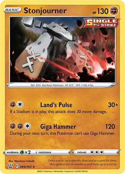 084/163 Stonjourner Reverse Holo - Battle Styles
