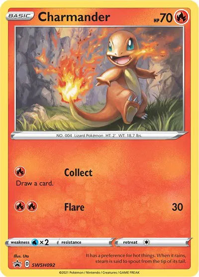 SWSH092 Charmander - SWSH Black Star Promo