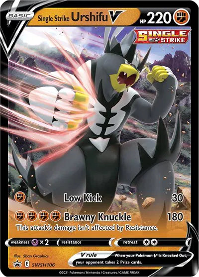 SWSH106 Single Strike Urshifu V - SWSH Black Star Promo