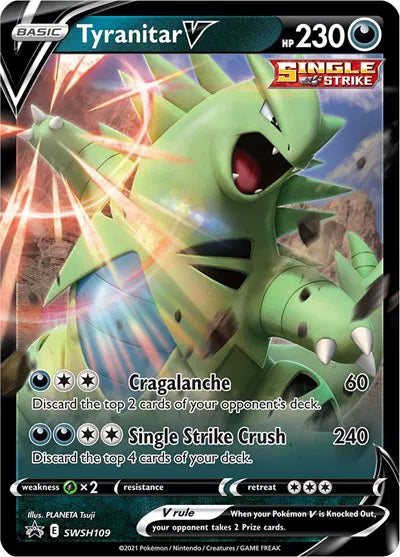 SWSH109 Tyranitar V - SWSH Black Star Promo