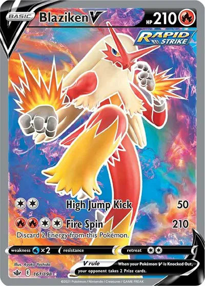 161/198 Blaziken V - Chilling Reign