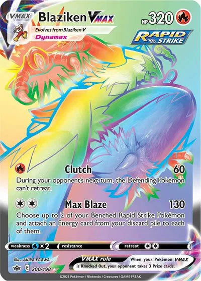 200/198 Blaziken VMAX - Chilling Reign