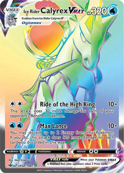 202/198 Ice Rider Calyrex VMAX - Chilling Reign