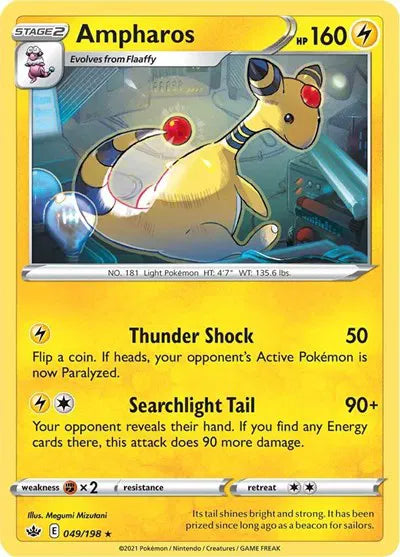 049/198 Ampharos Reverse Holo - Chilling Reign