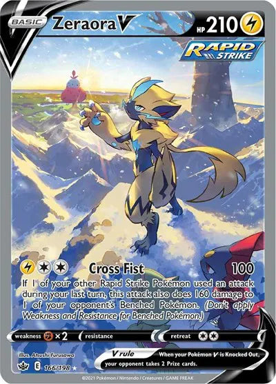 166/198 Zeraora V - Chilling Reign