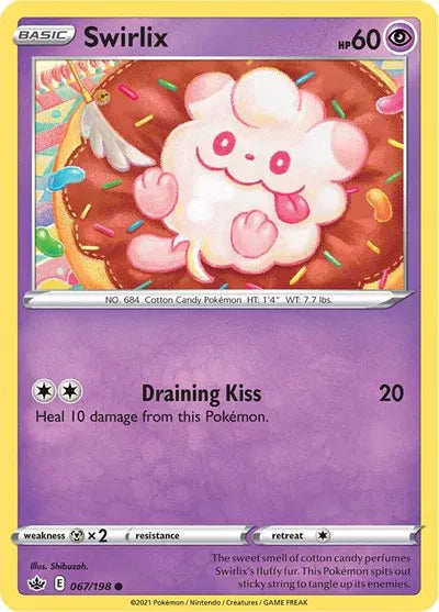 067/198 Swirlix Reverse Holo - Chilling Reign