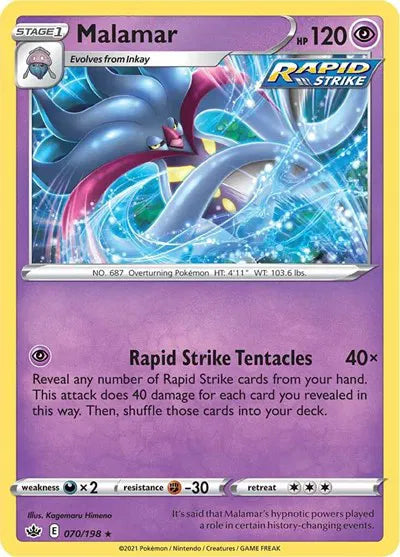 070/198 Malamar Reverse Holo - Chilling Reign