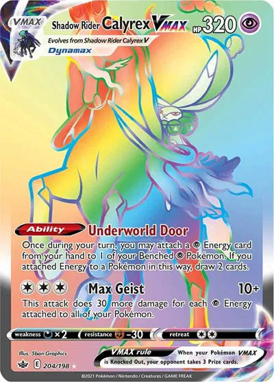 204/198 Shadow Rider Calyrex VMAX - Chilling Reign
