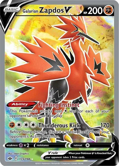 173/198 Galarian Zapdos V - Chilling Reign