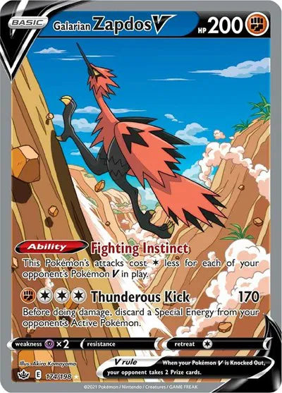 174/198 Galarian Zapdos V - Chilling Reign
