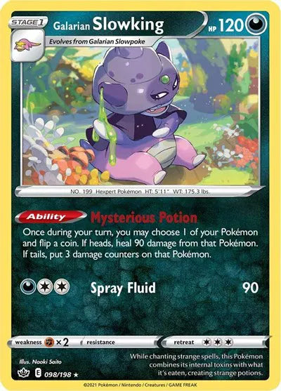 098/198 Galarian Slowking Holofoil - Chilling Reign
