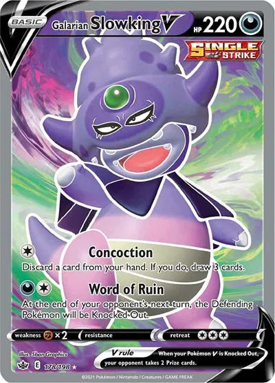 178/198 Galarian Slowking V - Chilling Reign