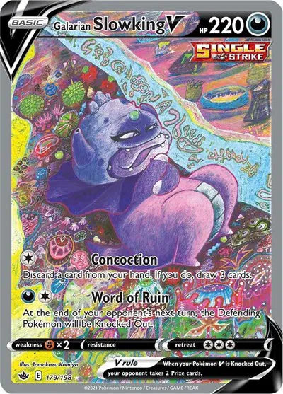 179/198 Galarian Slowking V - Chilling Reign
