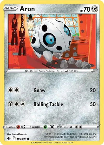 109/198 Aron Reverse Holo - Chilling Reign - Chilling Reign