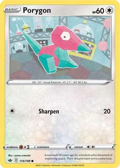 116/198 Porygon Reverse Holo - Chilling Reign