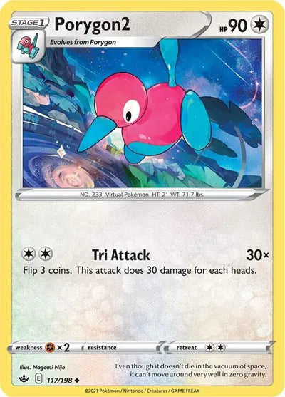 117/198 Porygon2 Reverse Holo - Chilling Reign