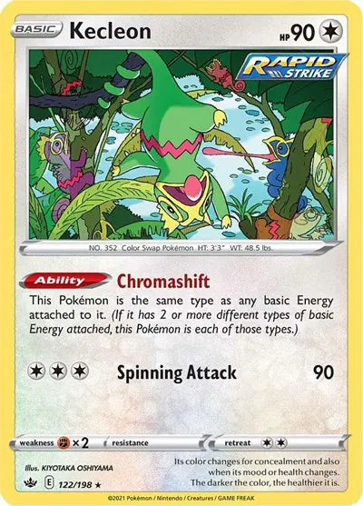 122/198 Kecleon Reverse Holo - Chilling Reign