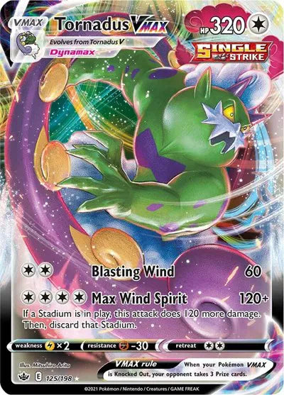 125/198 Tornadus VMAX - Chilling Reign