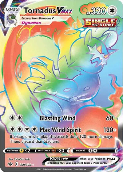 209/198 Tornadus VMAX - Chilling Reign
