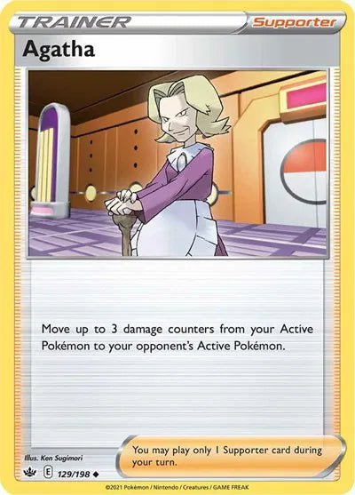 129/198 Agatha Reverse Holo - Chilling Reign