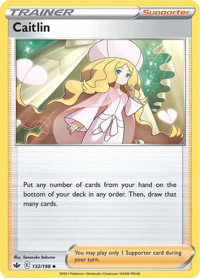 132/198 Caitlin Reverse Holo - Chilling Reign