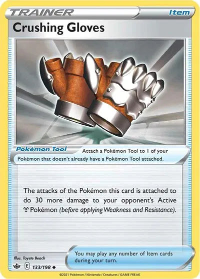 133/198 Crushing Gloves Reverse Holo - Chilling Reign