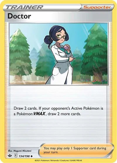 134/198 Doctor Reverse Holo - Chilling Reign