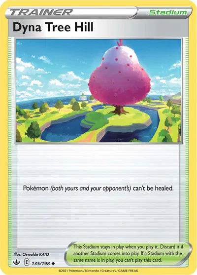 135/198 Dyna Tree Hill Reverse Holo - Chilling Reign