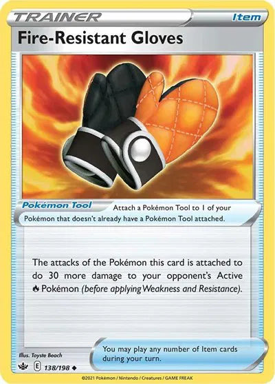 138/198 Fire Resistant Gloves Reverse Holo - Chilling Reign