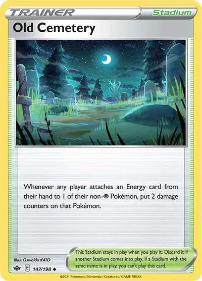 147/198 Old Cemetery Reverse Holo - Chilling Reign