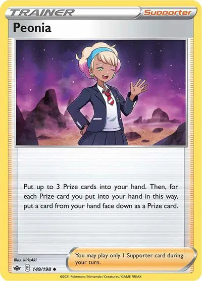 149/198 Peonia Reverse Holo - Chilling Reign