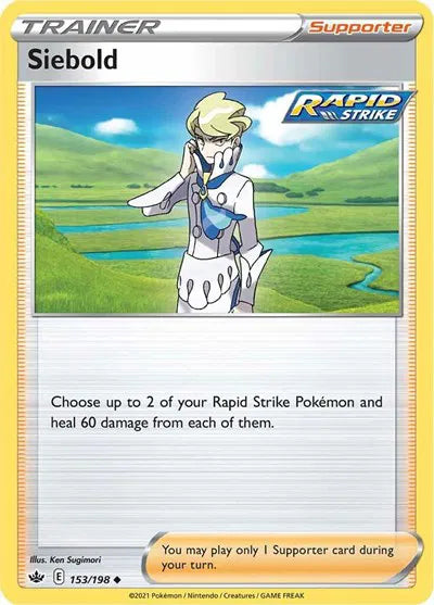 153/198 Siebold Reverse Holo - Chilling Reign