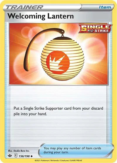 156/198 Welcoming Lantern Reverse Holo - Chilling Reign