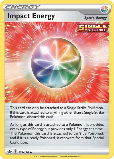 157/198 Impact Energy Reverse Holo - Chilling Reign